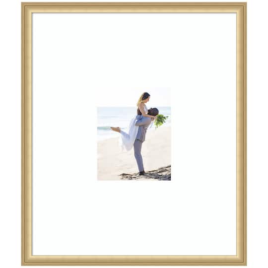 Kate and Laurel Florence Gold Photo Frame with Mat